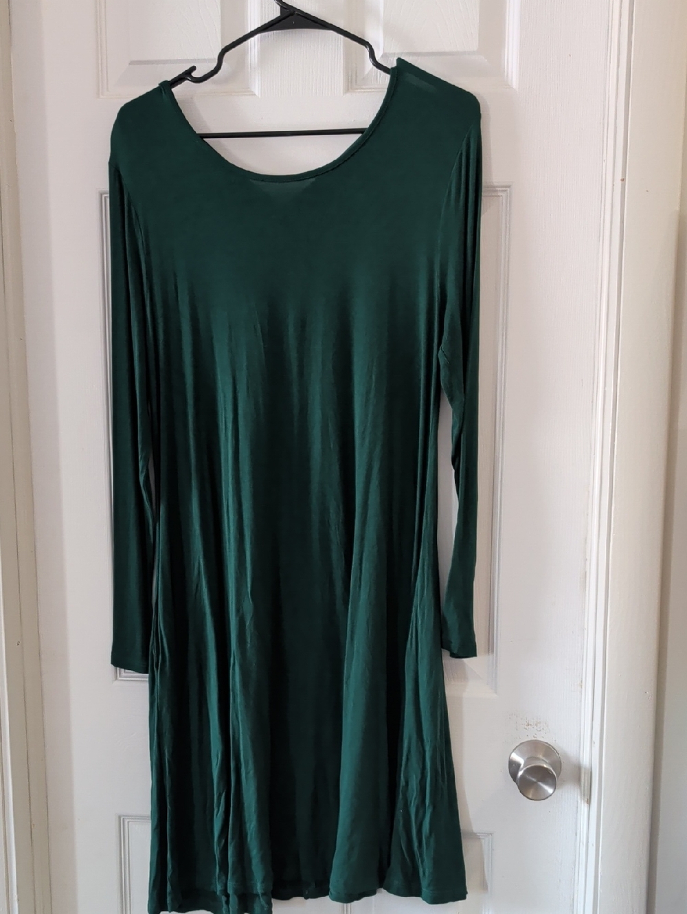 Long Sleeve Dark Green Women's Dress